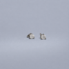 1 Ct. Earrings White Gold (2 pieces)
