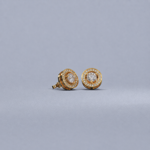 0.5 Ct. Signature Halo Earrings Yellow Gold (2 pieces) You Can Wear Earrings Just Studs, Stud + Hallo. Halo is removable.