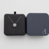 1 Ct. Signature Halo Necklace White Gold You Can Wear 3 ways Just central diamond, Just Halo, Central+ Hallo.