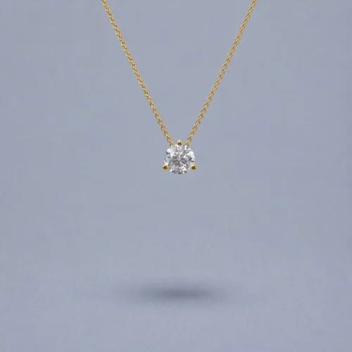 0.5 Ct. Necklace Yellow Gold