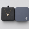 1 Ct. Signature Halo Necklace Yellow Gold You Can Wear 3 ways Just central diamond, Just Halo, Central+ Hallo.